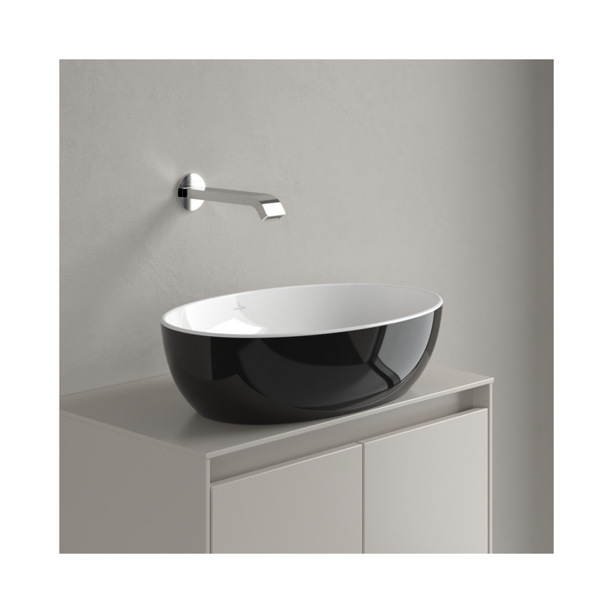 Villeroy & Boch 438848BCT8 - Süllyesztett mosdó ARTIS 48x32,5 cm kerámia/fekete