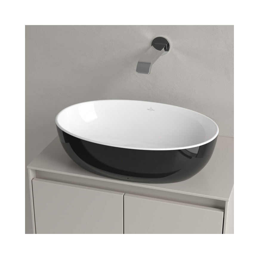 Villeroy & Boch 438848BCT8 - Süllyesztett mosdó ARTIS 48x32,5 cm kerámia/fekete