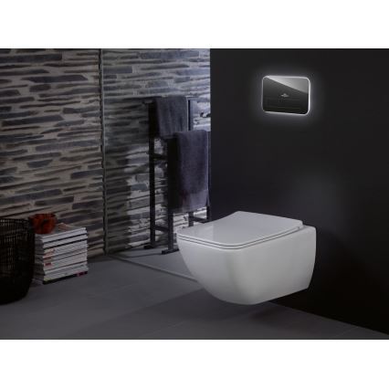 Villeroy & Boch 4611RLR1 - VENTICELLO függesztett WC SoftClose záródású ülőkével, kerámia/fehér
