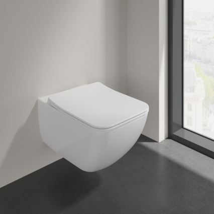 Villeroy & Boch 4611RSR1 - VENTICELLO függesztett WC SoftClose ülőkével, kerámia/fehér