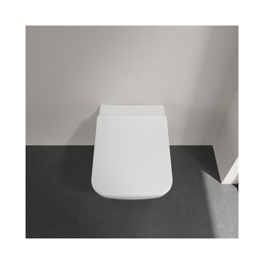 Villeroy & Boch 4611RSR1 - VENTICELLO függesztett WC SoftClose ülőkével, kerámia/fehér