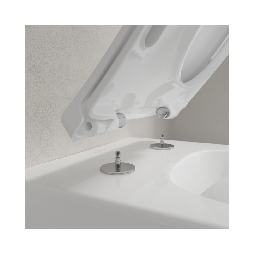 Villeroy & Boch 4611RSR1 - VENTICELLO függesztett WC SoftClose ülőkével, kerámia/fehér
