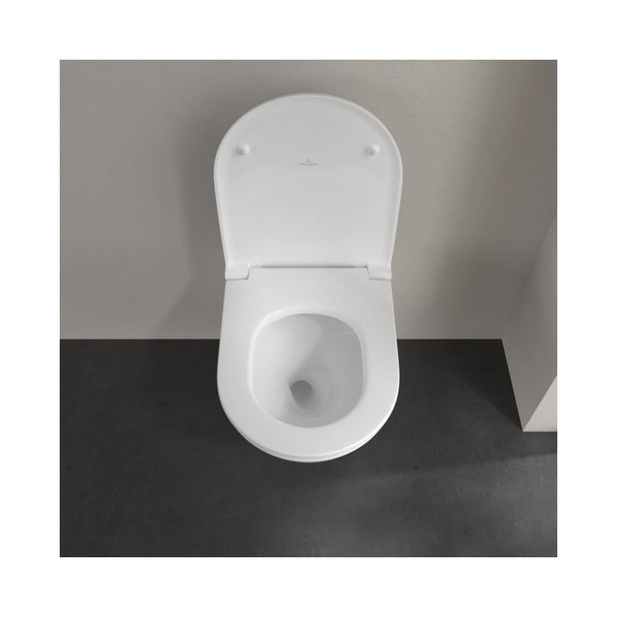 Villeroy & Boch 4670T901 - Függesztett WC SoftClose ülőkével SUBWAY 3.0 kerámia/fehér