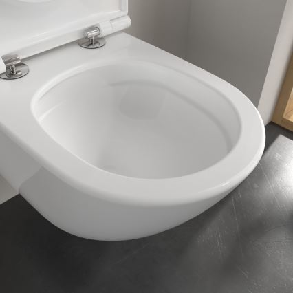 Villeroy & Boch 4670T901 - Függesztett WC SoftClose ülőkével SUBWAY 3.0 kerámia/fehér