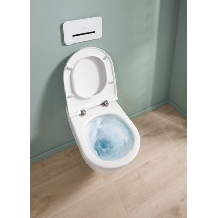 Villeroy & Boch 4670T9R1 - SUBWAY 3.0 falra szerelhető WC SoftClose ülőkével, kerámia/fehér