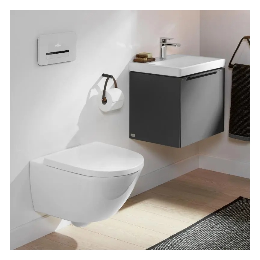 Villeroy & Boch 4670TSR1 - Függesztett WC SoftClose ülőkével SUBWAY 3.0 kerámia/fehér
