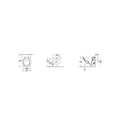 Villeroy & Boch 4694C001 - Fali WC ARCHITECTURA kerámia/fehér