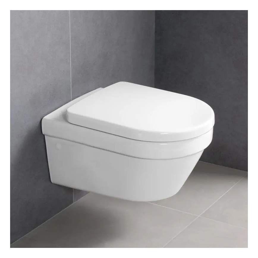 Villeroy & Boch 4694HRR1 - Függesztett WC SoftClose ülőkével ARCHITECTURA, kerámia/fehér