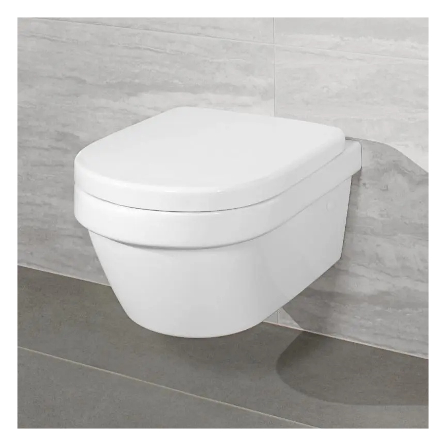 Villeroy & Boch 4694HRR1 - Függesztett WC SoftClose ülőkével ARCHITECTURA, kerámia/fehér