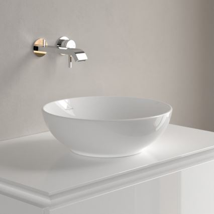 Villeroy & Boch 4A450001 - LOOP&FRIENDS ráépíthető mosdó, Ø 38 cm, kerámia, fehér