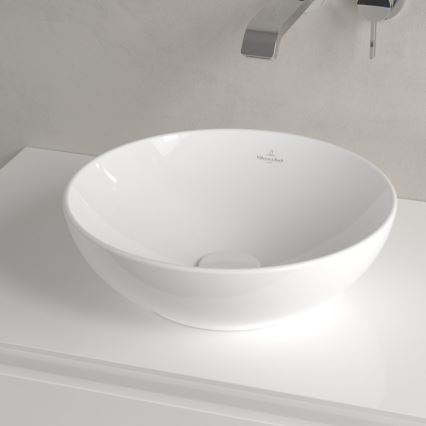 Villeroy & Boch 4A450001 - LOOP&FRIENDS ráépíthető mosdó, Ø 38 cm, kerámia, fehér