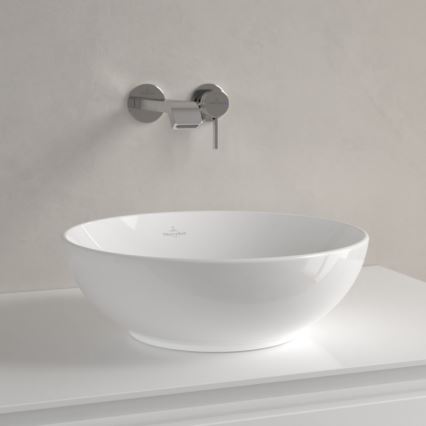 Villeroy & Boch 4A450001 - LOOP&FRIENDS ráépíthető mosdó, Ø 38 cm, kerámia, fehér
