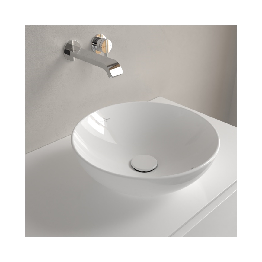 Villeroy & Boch 4A450001 - LOOP&FRIENDS ráépíthető mosdó, Ø 38 cm, kerámia, fehér
