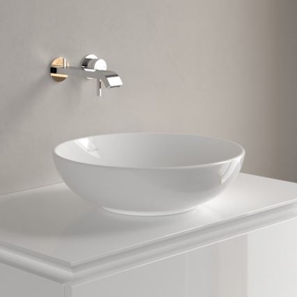 Villeroy & Boch 4A460001 - pult fölé helyezhető mosdó LOOP&FRIENDS Ø 42 cm kerámia/fehér