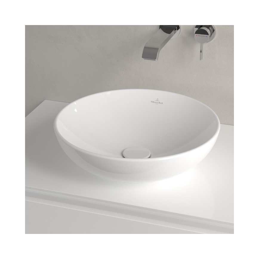 Villeroy & Boch 4A460001 - pult fölé helyezhető mosdó LOOP&FRIENDS Ø 42 cm kerámia/fehér