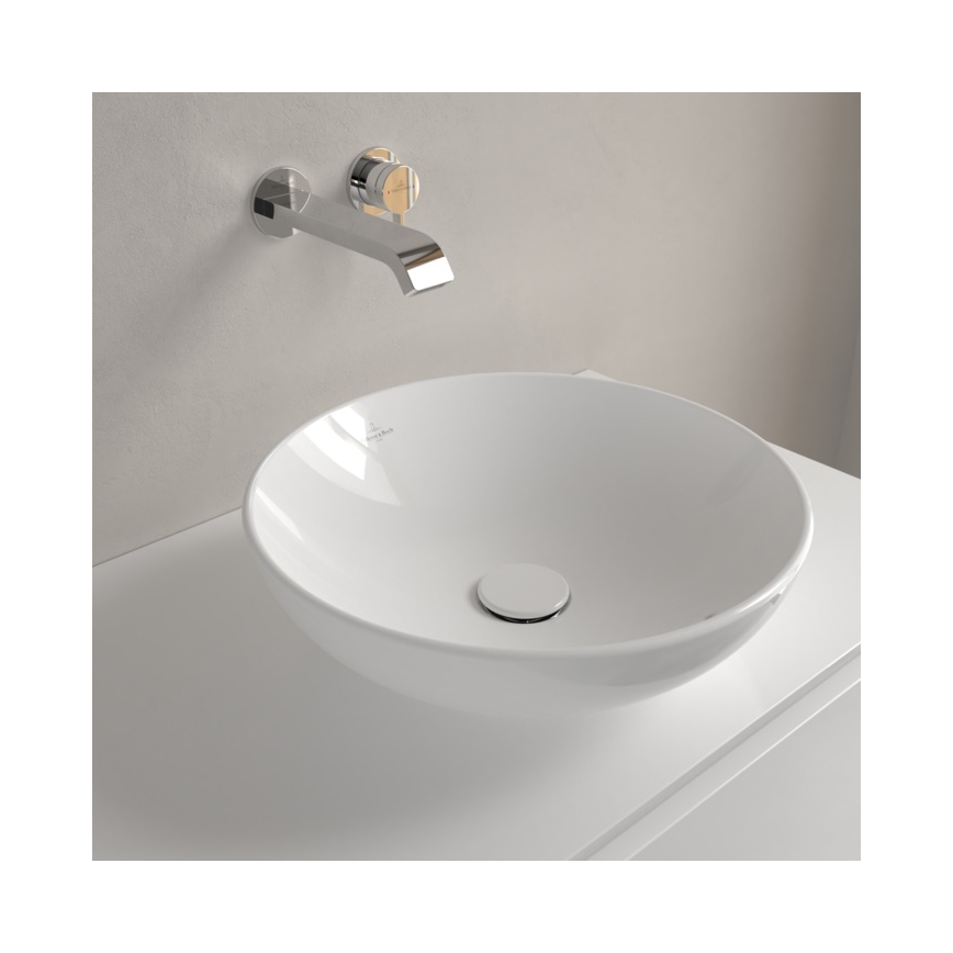 Villeroy & Boch 4A460001 - pult fölé helyezhető mosdó LOOP&FRIENDS Ø 42 cm kerámia/fehér