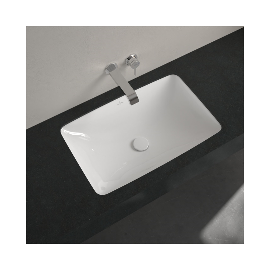 Villeroy & Boch 4A580101 - Besüllyesztett mosdó LOOP&FRIENDS 61,5x38 cm kerámia/fehér