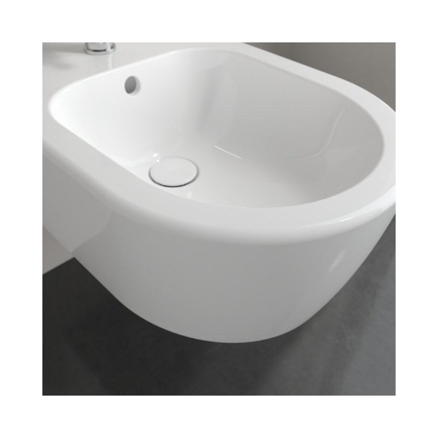 Villeroy & Boch 54050001 - Falra szerelhető bidé AVENTO kerámia/fehér