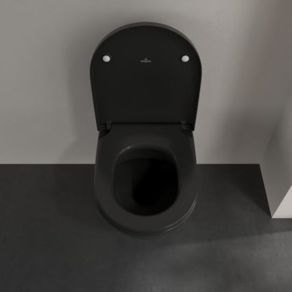 Villeroy & Boch 5614R0R7 - SUBWAY függesztett WC kerámia/fekete