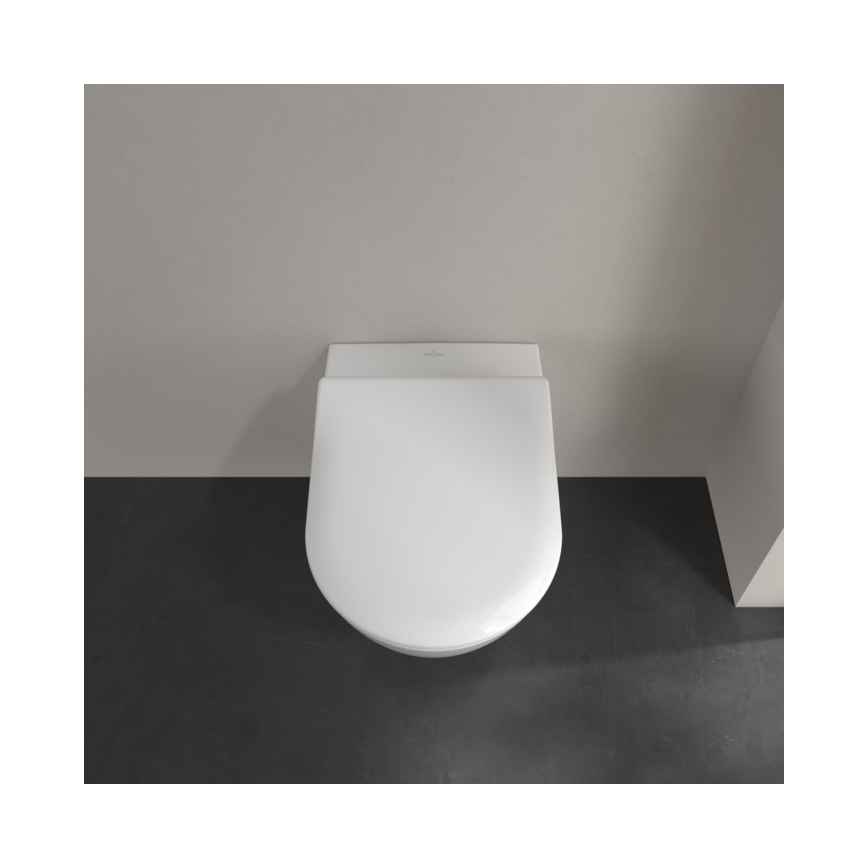 Villeroy & Boch 5614R201 - Fali WC SoftClose ülőkével SUBWAY 2.0 kerámia/fehér