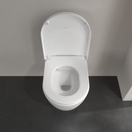 Villeroy & Boch 5656HR01 - Fali WC SoftClose záródású ülőkével AVENTO kerámia/fehér