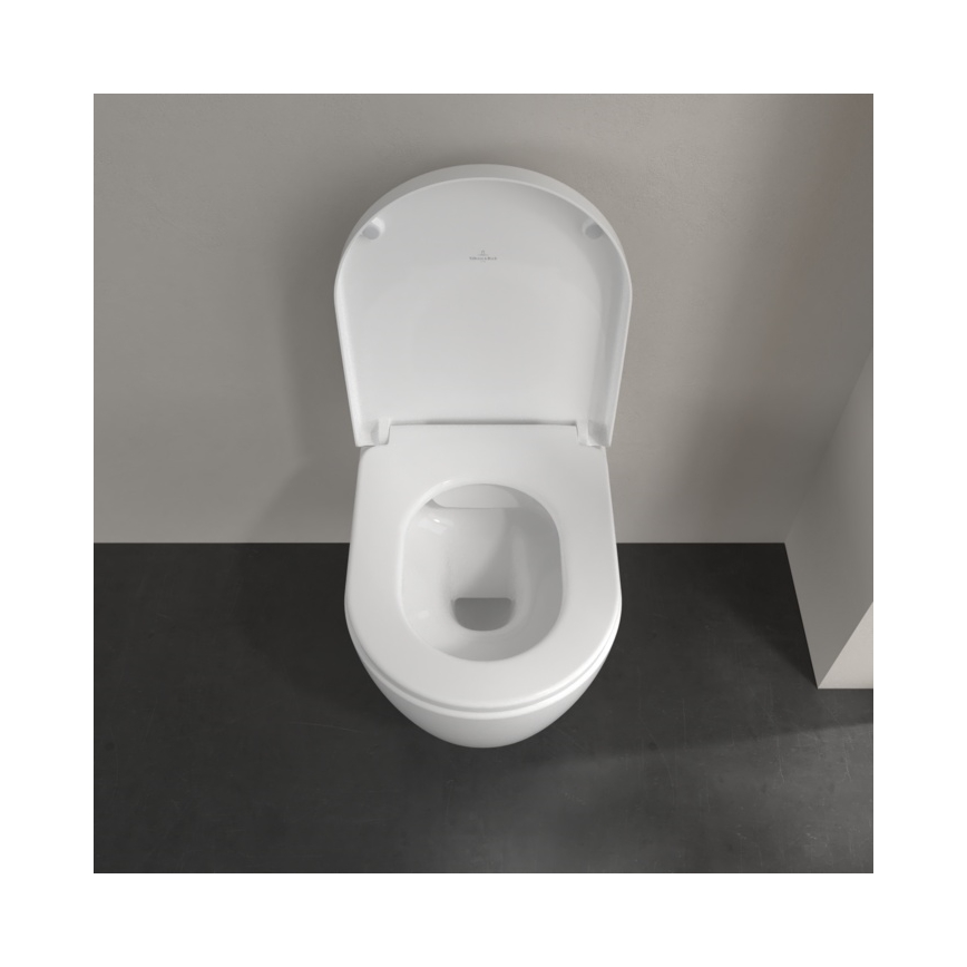 Villeroy & Boch 5656HR01 - Fali WC SoftClose záródású ülőkével AVENTO kerámia/fehér