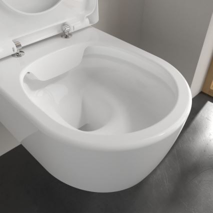 Villeroy & Boch 5656HR01 - Fali WC SoftClose záródású ülőkével AVENTO kerámia/fehér