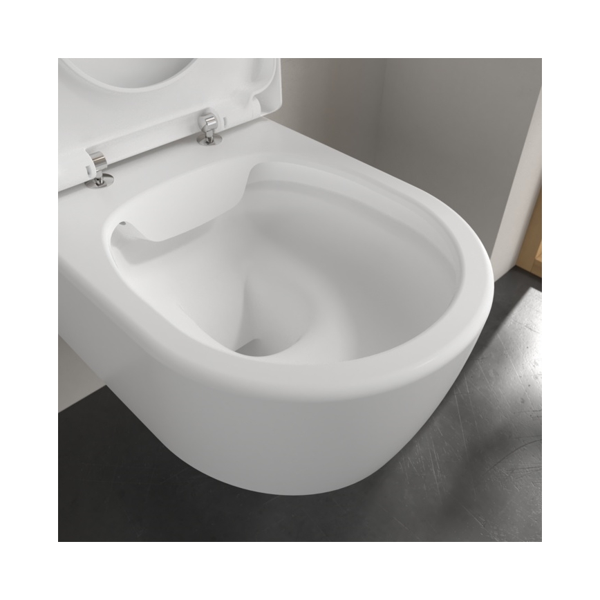 Villeroy & Boch 5656HRRW - AVENTO fali WC SoftClose ülőkével, kerámia/fehér