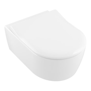 Villeroy & Boch 5656RS01 - AVENTO falra szerelhető WC SoftClose ülőkével, kerámia/fehér