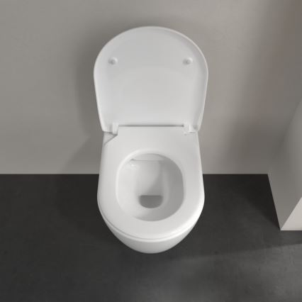 Villeroy & Boch 5656RS01 - AVENTO falra szerelhető WC SoftClose ülőkével, kerámia/fehér