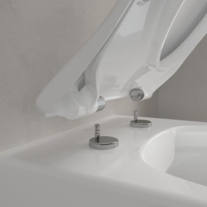 Villeroy & Boch 5656RS01 - AVENTO falra szerelhető WC SoftClose ülőkével, kerámia/fehér