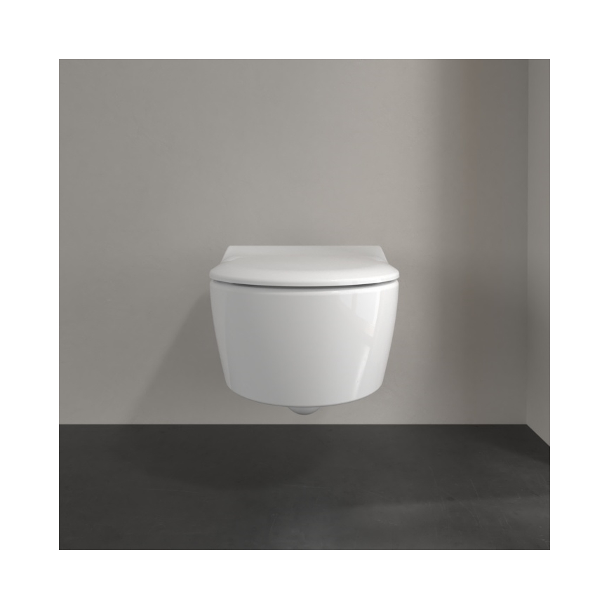 Villeroy & Boch 5656RSR1 - AVENTO falra szerelhető WC, SoftClose ülőkével, kerámia/fehér