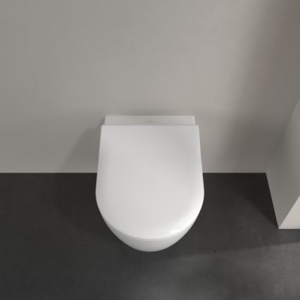 Villeroy & Boch 5656RSR1 - AVENTO falra szerelhető WC, SoftClose ülőkével, kerámia/fehér