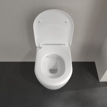 Villeroy & Boch 5656RSR1 - AVENTO falra szerelhető WC, SoftClose ülőkével, kerámia/fehér