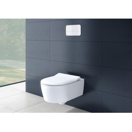 Villeroy & Boch 5656RSR1 - AVENTO falra szerelhető WC, SoftClose ülőkével, kerámia/fehér