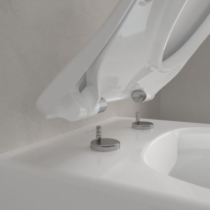 Villeroy & Boch 5656RSR1 - AVENTO falra szerelhető WC, SoftClose ülőkével, kerámia/fehér