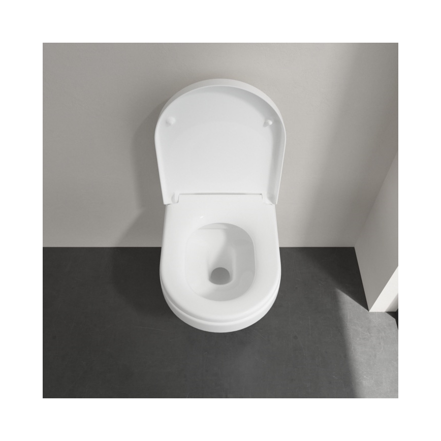 Villeroy & Boch 5684HR01 - Fali WC SoftClose ülőkével ARCHITECTURA kerámia/fehér