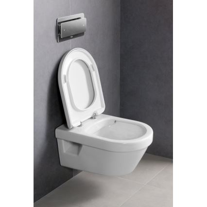 Villeroy & Boch 5684HR01 - Fali WC SoftClose ülőkével ARCHITECTURA kerámia/fehér