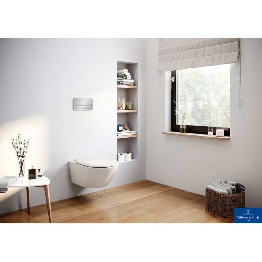 Villeroy & Boch 92249061 - VICONNECT öblítőgomb, fényes króm