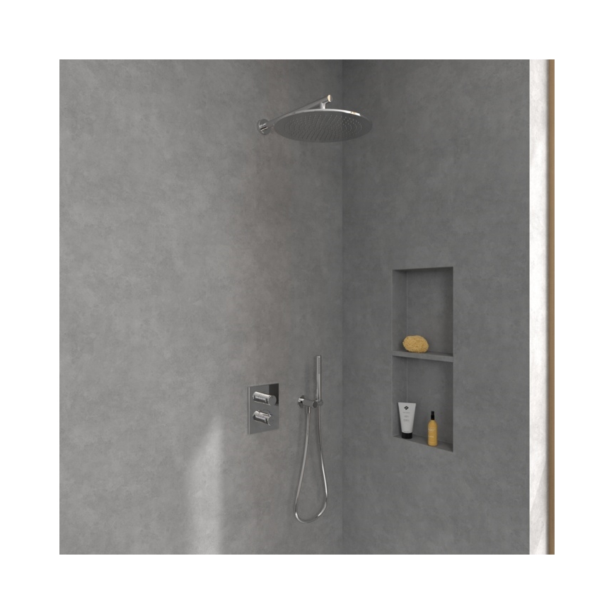 Villeroy & Boch TVD00065300061 - Termosztátos zuhanycsaptelep falba süllyesztett szereléshez, fényes króm