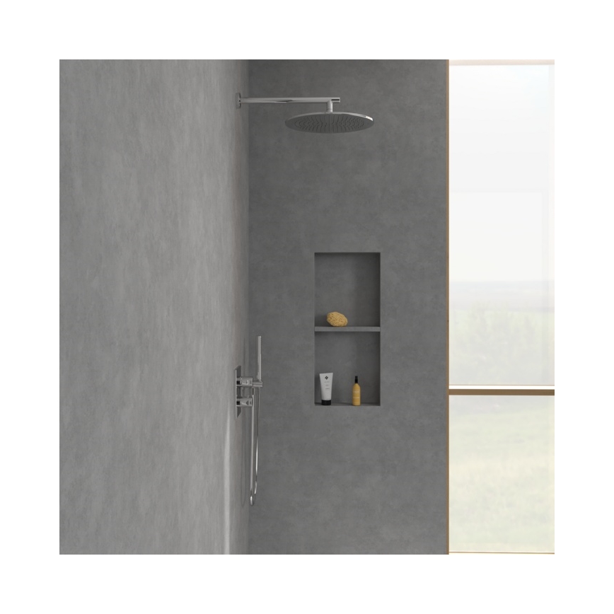 Villeroy & Boch TVD00065300061 - Termosztátos zuhanycsaptelep falba süllyesztett szereléshez, fényes króm