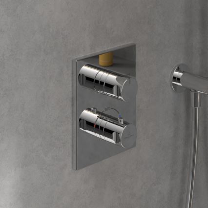 Villeroy & Boch TVD00065300061 - Termosztátos zuhanycsaptelep falba süllyesztett szereléshez, fényes króm