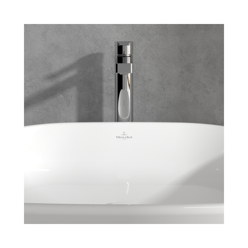 Villeroy & Boch TVW10300500061 - Mosdócsaptelep + leeresztő ARCHITECTURA 32,9 cm fényes króm