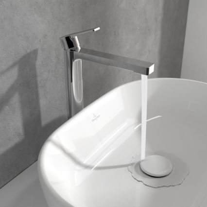 Villeroy & Boch TVW10300500061 - Mosdócsaptelep + leeresztő ARCHITECTURA 32,9 cm fényes króm
