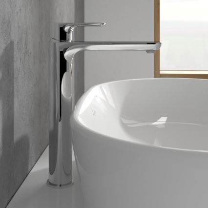 Villeroy & Boch TVW10410511061 - Mosdócsaptelep + leeresztő szelep O.NOVO 29,5 cm fényes króm