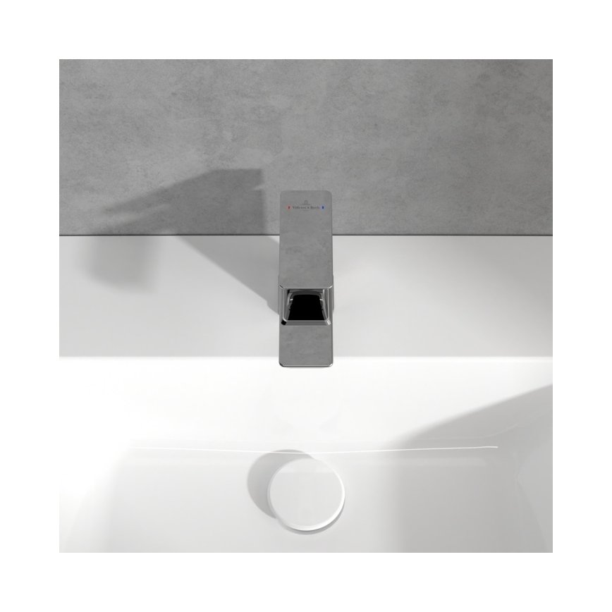 Villeroy & Boch TVW11200100161 - Mosdócsaptelep SUBWAY 3.0 12,5 cm fényes króm