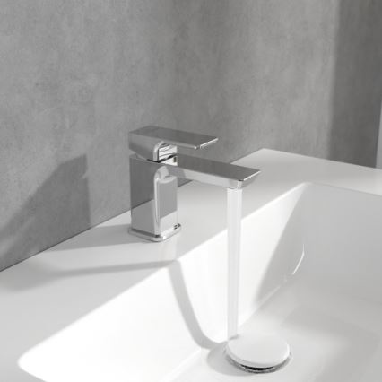 Villeroy & Boch TVW11200100161 - Mosdócsaptelep SUBWAY 3.0 12,5 cm fényes króm