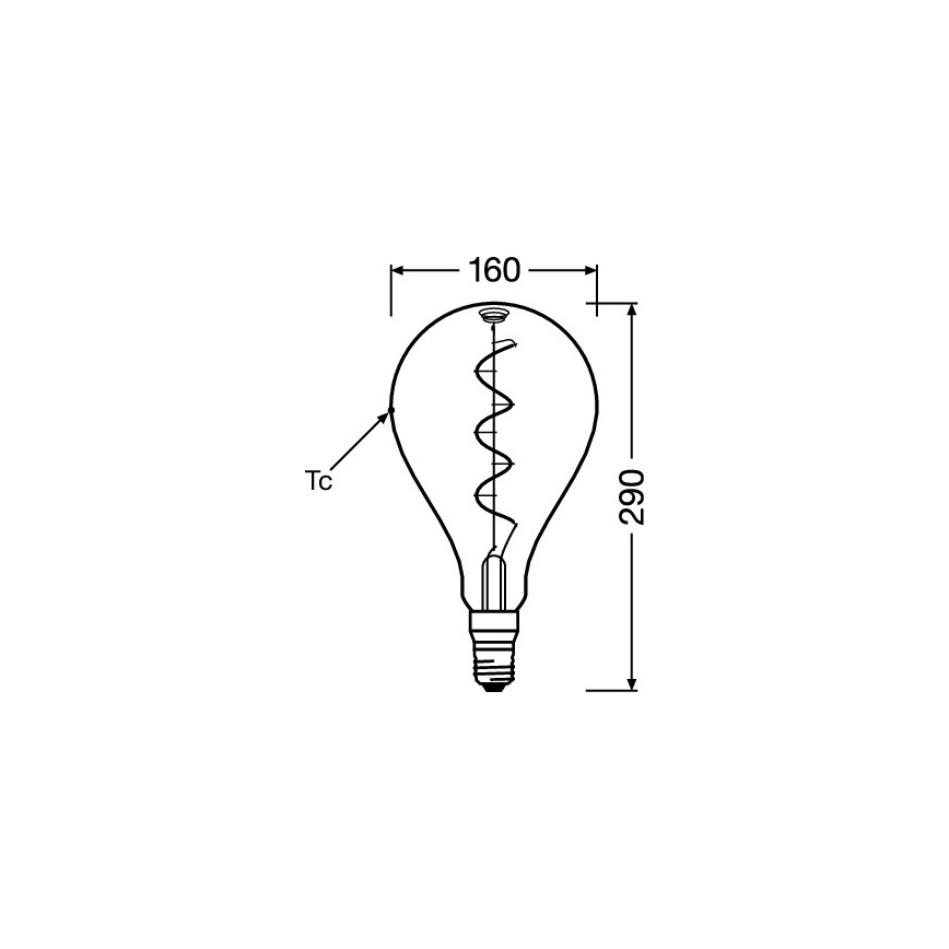 VINTAGE FILAMENT LED-izzó E27/4W/230V 1800K - Osram