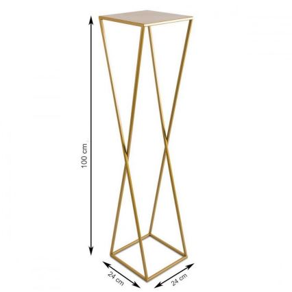 Virágállvány 100x24 arany színben