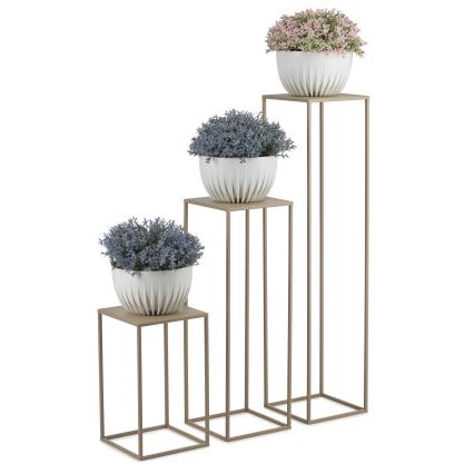 Virágállvány 100x24 cm bézs